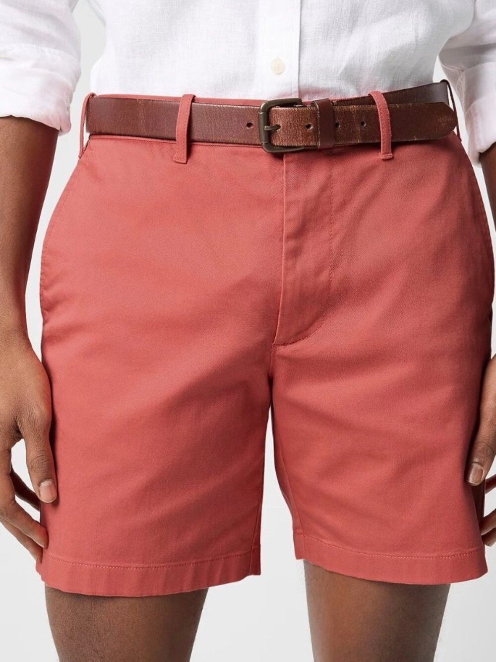 Men's J. Crew Clay Red Stretch 9” Chino Shorts 36 NWT